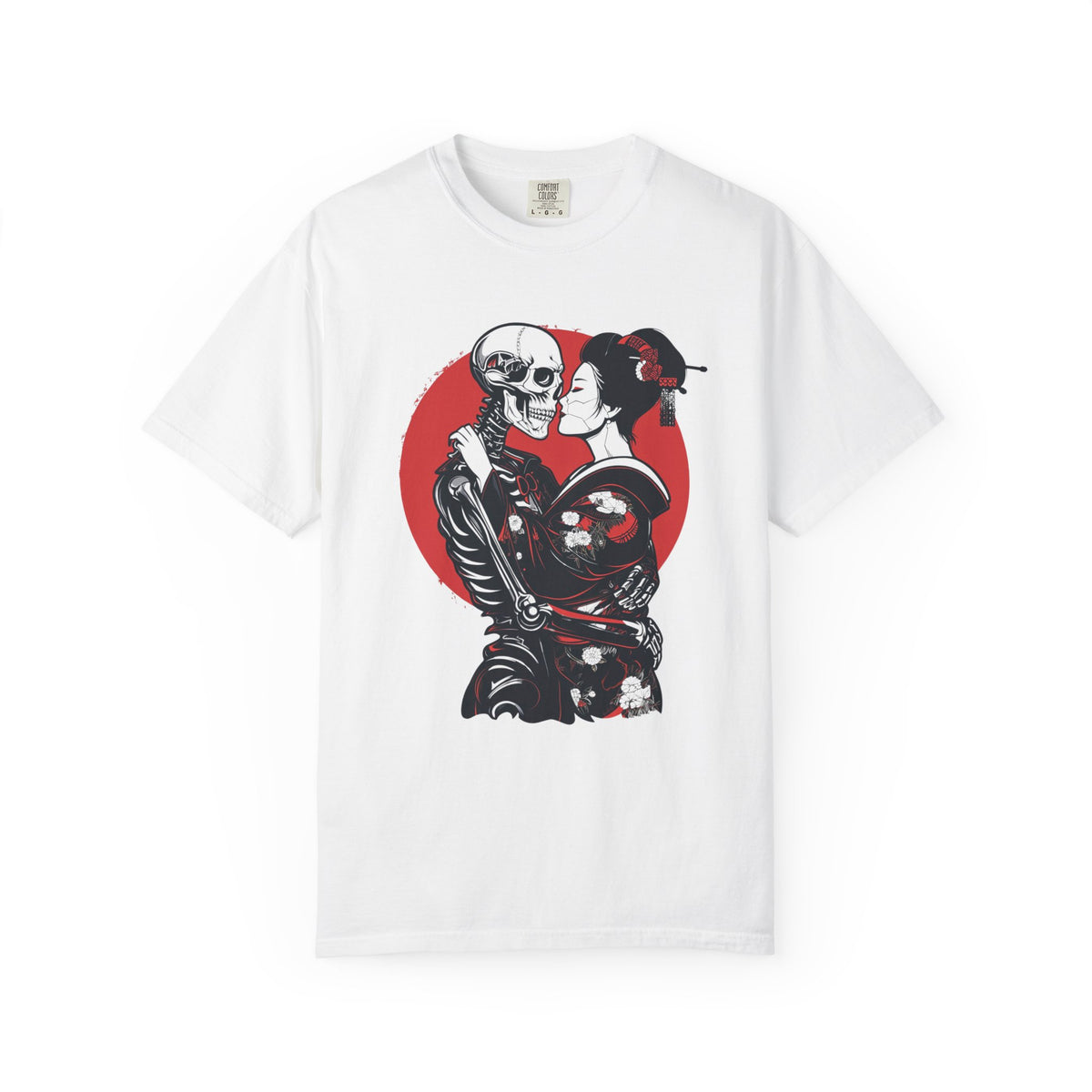 Geisha & Skeleton Kiss T-Shirt